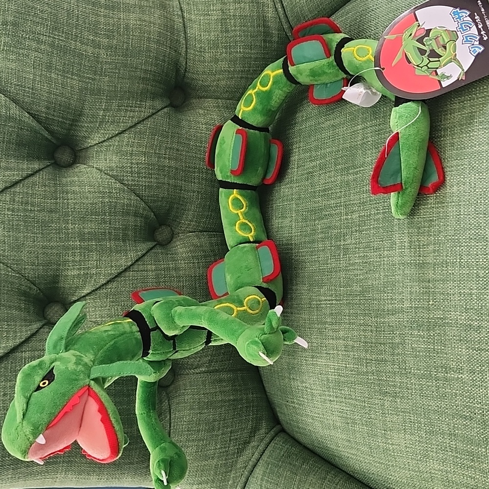 Pokemon Rayquaza Poseable Plush Toy - Picture 1 of 6
